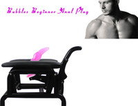 Automatischer Liebessessel Sexmaschine für Männer und Frauen mit Analplug-Aufsatz, einfach verstellbar, Metall & Leder, 200 kg Tragkraft