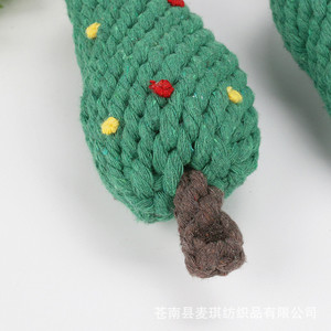 Jouet à mâcher pour chien en forme de sapin de Noël, 115g, 18cm, pour la dentition et le nettoyage des dents, petit jouet pour chiot, origine Cangnan - Product Image 4