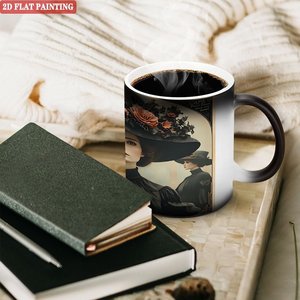 Frosted <b>Ceramic</b> <b>Mug</b> 11oz Heat Activated Color Changing Daily Office Cup - Product Image 3