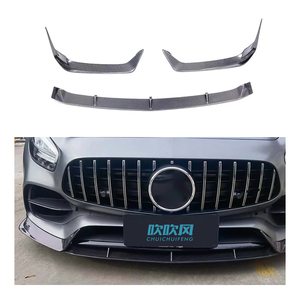Kit de carrosserie en Fiber de carbone sèche de haute qualité séparateur de becquet avant diffuseur de lèvre de pare-chocs pour <span class=keywords><strong>Mercedes</strong></span> Benz <span class=keywords><strong>AMG</strong></span> <span class=keywords><strong>GT</strong></span> GTS GTC C190 - Product Image 1