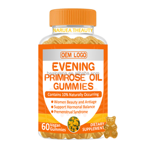 OEM <span class=keywords><strong>Super</strong></span> Evening Primrose Extract Oil Gummies Producto para el cuidado de la salud Halal Evening Primrose Gummies - Product Image 1