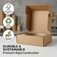 Individuelles Logo Premium Wiederverwendbare Wellpappe-Pizzabox - Lebensmittelechte Fettdichte Verpackung für Gourmet-Takeout-Lieferung Sushi & Gelee