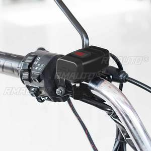 Cargador de Motocicleta, Adaptador SAE a USB, Cargador Rápido Dual USB de 12V con Voltímetro e Interruptor de Encendido/Apagado para Teléfono, GPS, Tableta - Product Image 2