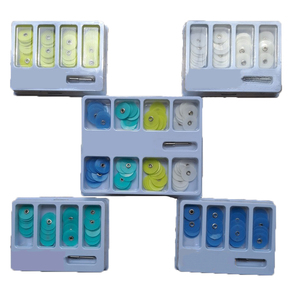 Kit de Matériaux Restaurateurs Dentaires Électriques (Résine et Acier) Disques de Polissage 12mm/14mm 80 pièces + Mandrin Certifié CE Classe II - Product Image 2