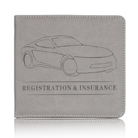 Portadocumentos de Seguro de Auto de PU con Nuevo Diseño 2025, Carpeta para Documentos de Auto