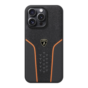 Étui de téléphone portable en cuir véritable Lamborghini officiellement autorisé pour iPhone 16, coque Alcantara pour iPhone 16 Pro Max, iPhone 17 - Product Image 1