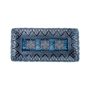 Service de <span class=keywords><strong>vaisselle</strong></span> en céramique de Style <span class=keywords><strong>Baroque</strong></span> Vintage, ensemble d'assiettes et bols en porcelaine - Product Image 5