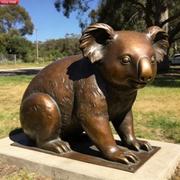 Sculpture de koala grandeur nature en bronze YOUFINE, art réaliste de la faune pour les zoos et les jardins
