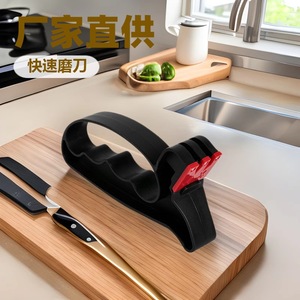 เครื่องลับมีดแบบแมนนวล Xo Sharpeners ทำจากสแตนเลส ใช้ได้หลายขนาดเม็ดทราย พกพาสะดวก สำหรับใช้ในครัวและสวน - Product Image 5