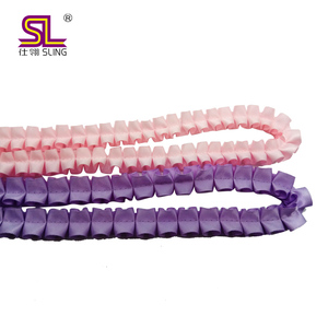 Cinta de Raso Plisada de 2.5cm al por Mayor, 196 Colores, de una Sola Cara, 100% Poliéster, Cinta Decorativa con Rosas para Rosetones - Product Image 5