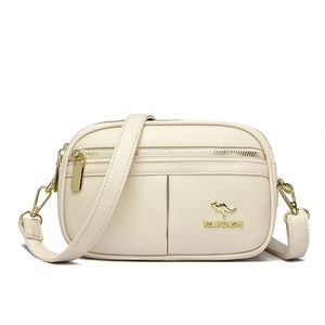 2026 New Style Fashion Women's Messenger Bag Durable PU <b>Leather</b> Zipper <b>Rivet</b> Detail. Cross-Body Adjustable Strap for Daily Use. - Product Image 3