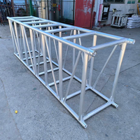 Ensemble de treillis empilable et peu encombrant à connexion par raccordement, conception modulaire portable à assemblage rapide pour spectacles itinérants et expositions de festivals