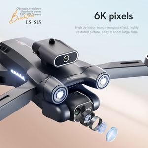 <span class=keywords><strong>Mini</strong></span> <span class=keywords><strong>drone</strong></span> <span class=keywords><strong>LSRC</strong></span> S1S 2023, caméra double ESC 4K HD, positionnement par flux optique, évitement d'obstacles, quadricoptère pliable, <span class=keywords><strong>drone</strong></span> RC S1S - Product Image 3