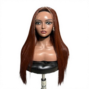 En gros, Cheveux humains vierges Remy lisses, Lace Frontal et Closure, à double trame machine, pour femmes - Product Image 1