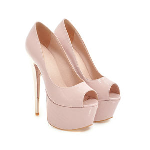 <span class=keywords><strong>Sandalias</strong></span> de tacón alto para mujer, zapatos de tacón fino, con boca de pescado, plataforma impermeable, talla grande, para verano, 2021 - Product Image 2