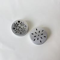Diffuseur d'huiles essentielles en aluminium à motif creux, boîte de rangement pour pierres de lave, désodorisant d'ambiance en roche volcanique naturelle sans flamme