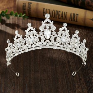 Diadèmes et Couronnes de Luxe Scintillantes en Alliage Coloré pour Femme, Accessoires de Spectacle, Couronnes Décoratives en Cristal, Vente en Gros - Product Image 4