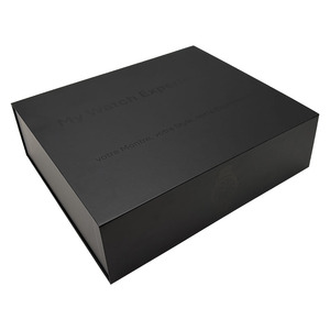Custom Coated Paper <b>Black</b> UV Boxes with Magnetic Rigid Cardboard Logo Printing - Product Image 4