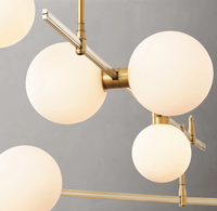 Luminaire suspendu en verre à bulles de style minimaliste nordique, décoration créative, lustre LED pour salon, salle à manger