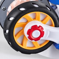 Juguete de Motocicleta de Policía Transformable 2 en 1 con Música, Luces y Batería de Litio Recargable por USB