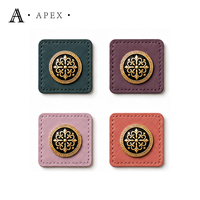 APEX Étiquettes en cuir personnalisées pour hijab, abaya, foulards, sacs et couvre-chefs, avec logo métallique, pour l'identité de marque, fabrication usine