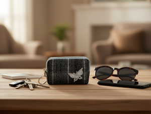 Portamonete Ottagonale a Farfalla con Chiusura a Cerniera, Mini Portafoglio Unisex - Product Image 2