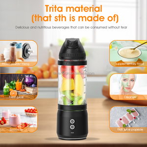 Licuadora Personal Portátil de Diseño Original de Fábrica, Vaso Mezclador de 700 ml, 220 W de Alta Potencia, Recargable Tipo-C - Product Image 2