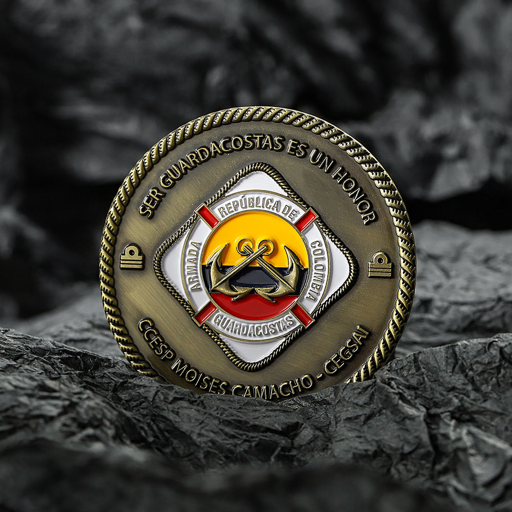 Pièces de monnaie imprimées en métal sur mesure