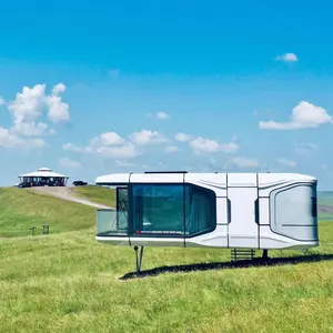 Contenitore di lusso 20Ft struttura in acciaio spazio capsula casa nautica Hotel prefabbricata casa per viaggiare