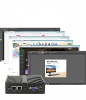 Mini-PC embarqué horizontal IPC107-N100 en alliage d'aluminium, 8 Go de RAM, 128 Go SSD, sans ventilateur, multi-LAN, port COM pour le contrôle d'automatisation