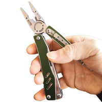 Pince multifonction pliable en acier inoxydable avec ciseaux médicaux, outil de secours d'urgence pour le camping en plein air