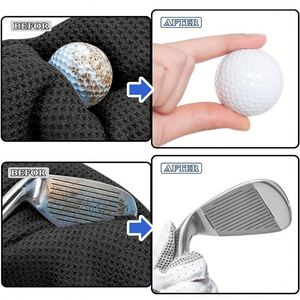 <b>Microfiber</b> Woven Golf <b>Towels</b> Waffle/Pineapple Lattice Pattern Hypoallergenic Quick-Dry Unisex - Product Image 4