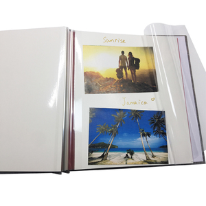 Album <span class=keywords><strong>photo</strong></span> vintage autocollant en tissu de lin pour mariage, format 26*27cm, vente en gros - Product Image 5
