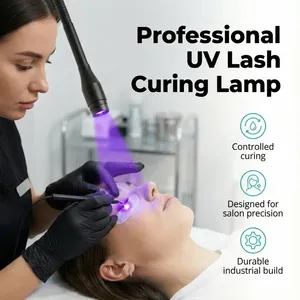 Lámpara UV de 10W para Curado de Pestañas con Interruptor de Pie, Secador de Uñas y Pestañas Postizas, Luz de Curado Rápido para Pegamento de Injerto - Product Image 2