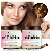 Beurre capillaire à l'huile d'argan 100% naturel, marque privée, kératine organique, huile de coco - hydratation intense, réparation des cheveux pour tous types de cheveux