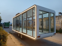 XINJINGYAO Factory apple Warehouse Capsule Mobile House B & b ruang teh teknologi luar ruangan Pop-up Store Trailer makanan