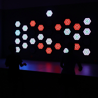 Lumière murale interactive pour jeux, lumière LED pour sol, lumière interactive LED pour salle de jeux