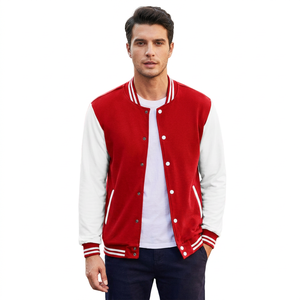 Blouson universitaire coupe régulière coupe-vent en toile à motif lettres, personnalisable OEM/ODM, pour homme – Meilleures ventes 2025 - Product Image 1