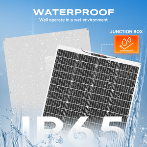 Stock US UE 200W Panneau d'énergie solaire flexible Mono Flexible Panneau solaire voiture bateau maison Charge solaire 12V étanche - Product Image 2