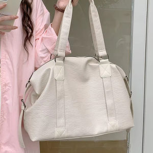 Bolso Tote de PU de Gran Capacidad, Estilo Coreano 2025, para Mujer, Impermeable, con Bolsillo con Cremallera, para Viajes, Portátil y Hombro - Product Image 1