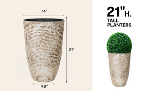 Grands pots de fleurs en forme de cône pour l'extérieur, jardin, pots de fleurs en plastique de grande taille, décorations de pots de fleurs d'intérieur pour les plantes vertes - Product Image 6