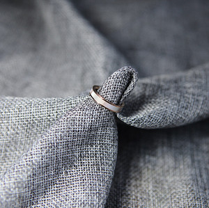 Bagues de luxe avec <span class=keywords><strong>boucle</strong></span> en or pour <span class=keywords><strong>femme</strong></span>, bijoux tendance, personnalisés, en acier inoxydable, avec nom de fiançailles - Product Image 6