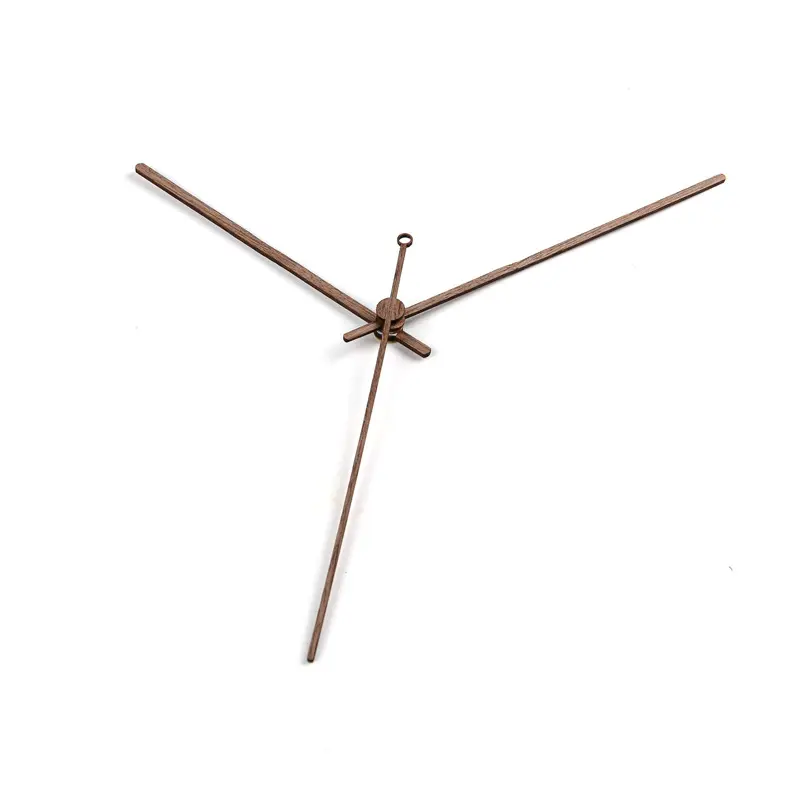 ブラックウォールナット木製時計針10インチ12インチ14インチクリエイティブ時計針カスタム木製針