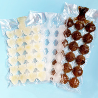 Sac de refroidisseur de sac de glace froid de glaçon jetable d'approvisionnement d'usine sac de congélateur de glaçon auto-fermé en plastique clair de LDPE