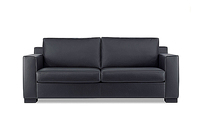 Le sofa matériel de bureau exécutif de cuir synthétique brun moderne place 3 + 1 + 1