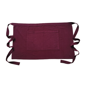 Delantal Corto Más Vendido, Delantal de <span class=keywords><strong>Lino</strong></span> Personalizado con Bolsillos Grandes, Delantal de Trabajo para Servicios de Catering y Camareros - Product Image 5