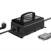 Chargeur intelligent 54,6V 58,4V 58,8V 1500W étanche IP67 pour robot, marine, AGV, chariot de golf, batteries LiFePO4 lithium-acide 48V 25A