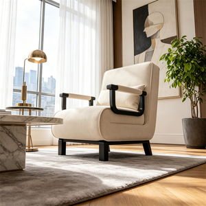 <span class=keywords><strong>Sillones</strong></span> Modernos de Tela a Precio Económico, Sofá Cama Individual, Silla Cama para Sala de Estar - Product Image 4