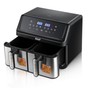 <span class=keywords><strong>Freidora</strong></span> de Aire Doble RAF 9L, 2000W, 4.5L, Control Digital, para Pollo Frito, Cocina Casera - Product Image 4