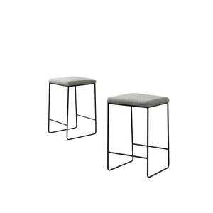 Sgabello da bancone Hastings con seduta in tessuto, design moderno, impilabile, per sala da pranzo - Product Image 1